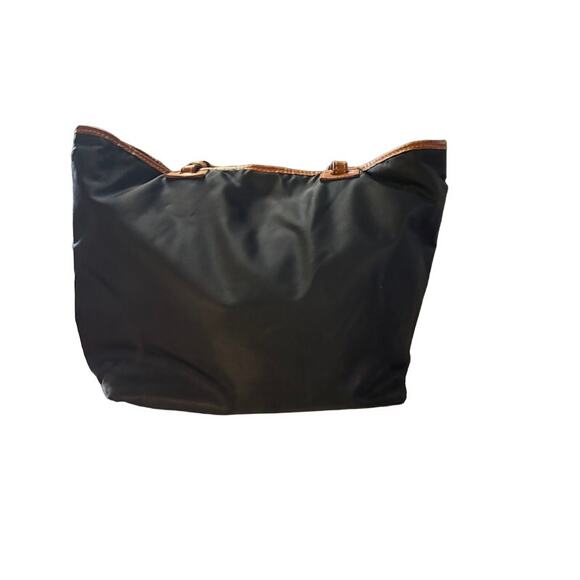 Dooney & Bourke navy blue tote bag shoppers handbag leather accents - Picture 5 of 9